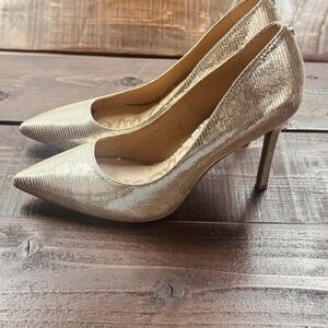 Sam Edelman Z2465 Hazel Sparkle Pointed Toe High-Heel Pumps Women's US 7.5 EU 38